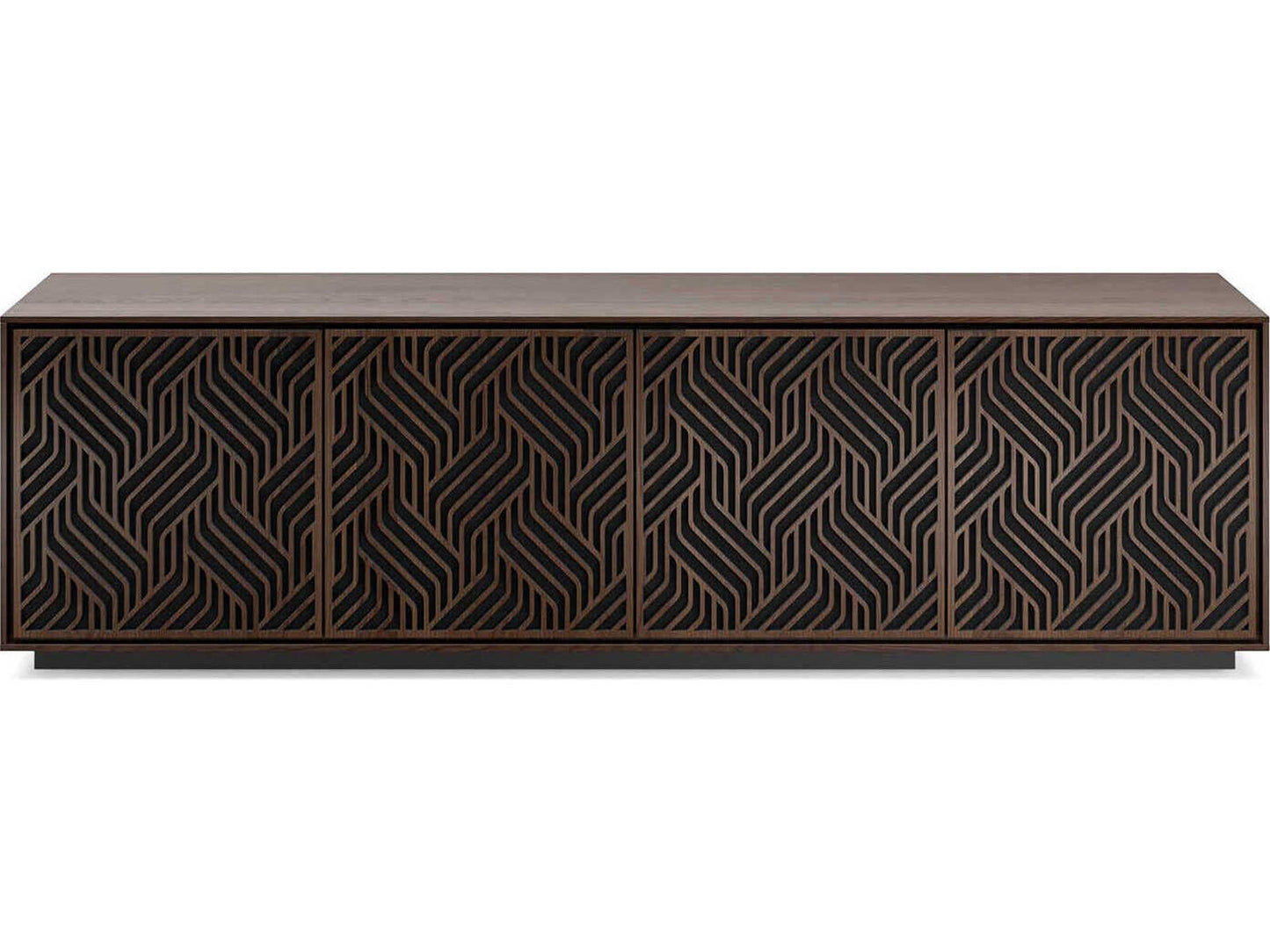 Elements 8703-WE Media Storage Cabinet in Toasted Oak