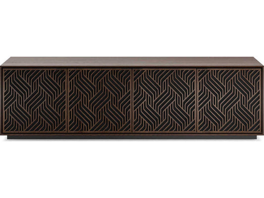 Elements 8703-WE Media Storage Cabinet in Toasted Oak
