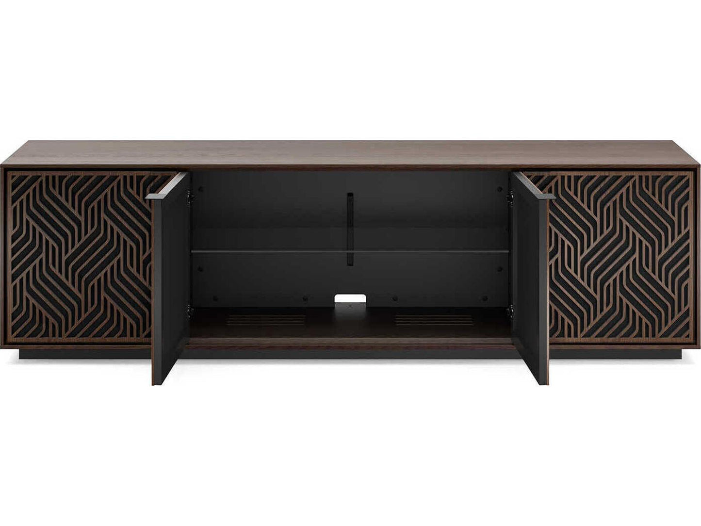 Elements 8703-WE Media Storage Cabinet in Toasted Oak