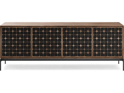 Elements 82-Inch Constellation Media Console in Natural Walnut