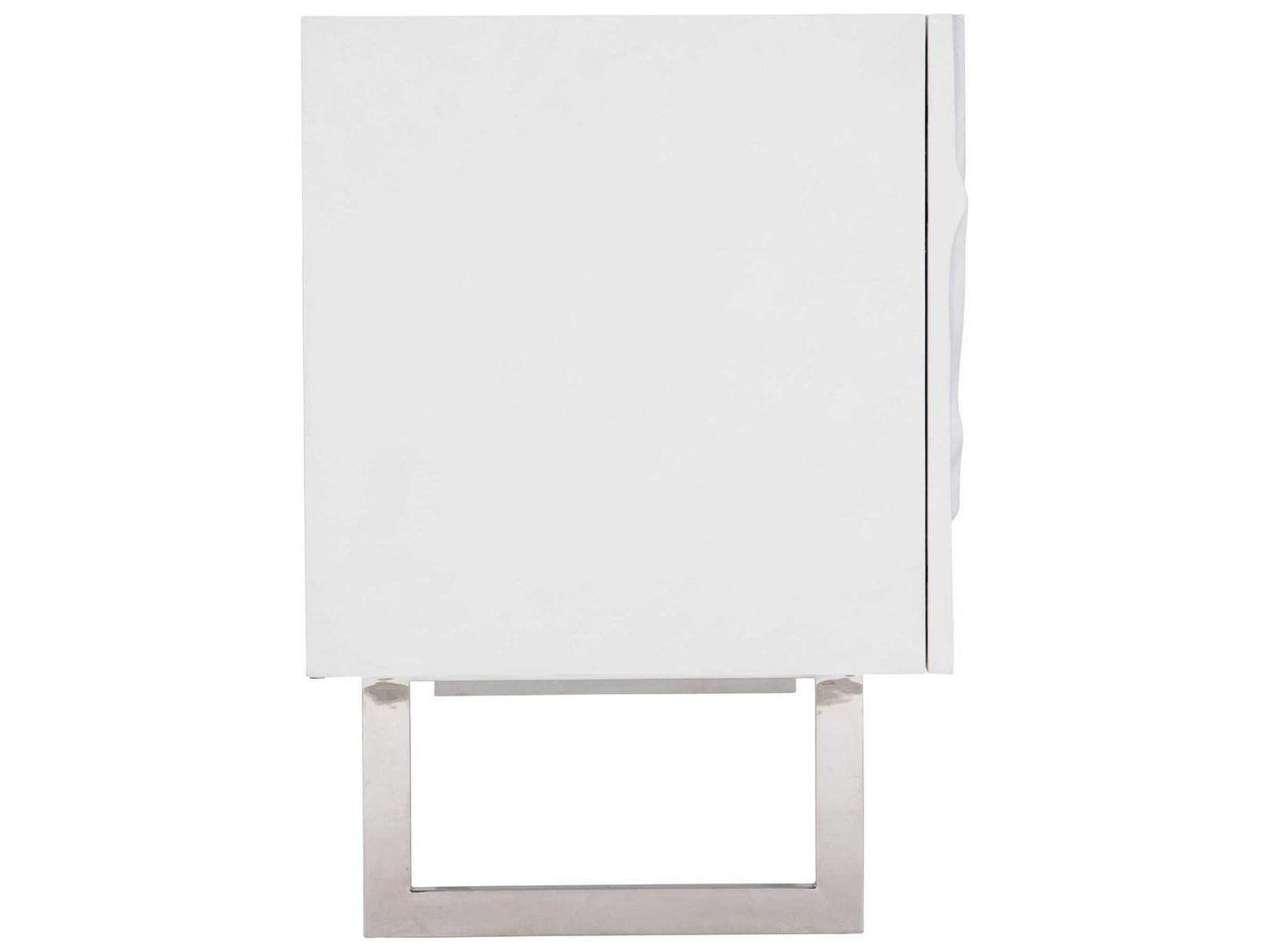 Penrose Entertainment Credenza White Plaster with Floral Design