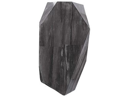 Adrian Rectangle Console Table Black Petrified Wood Organic Design