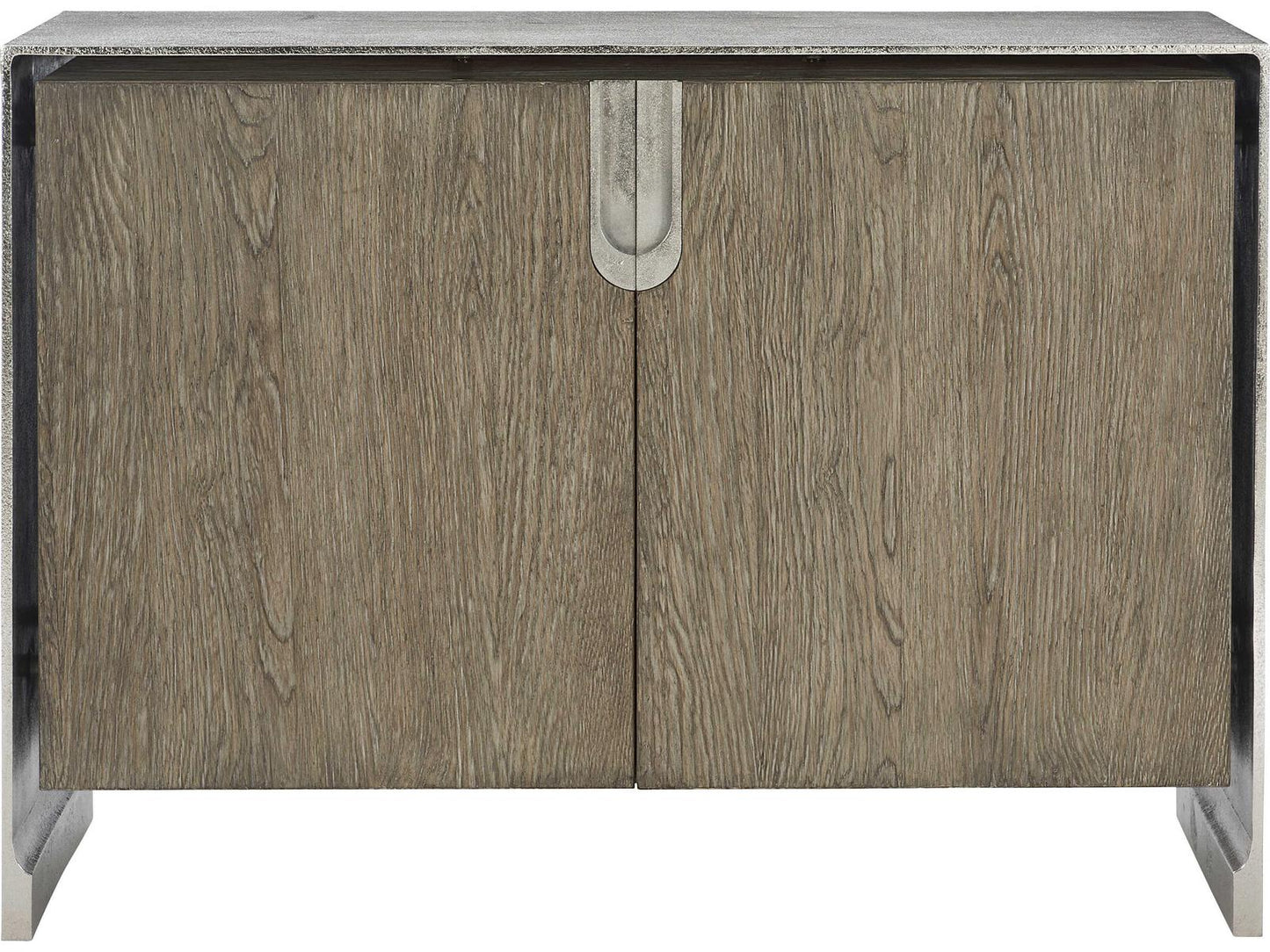 Ellis Door Chest in Tamarind and Shiny Nickel