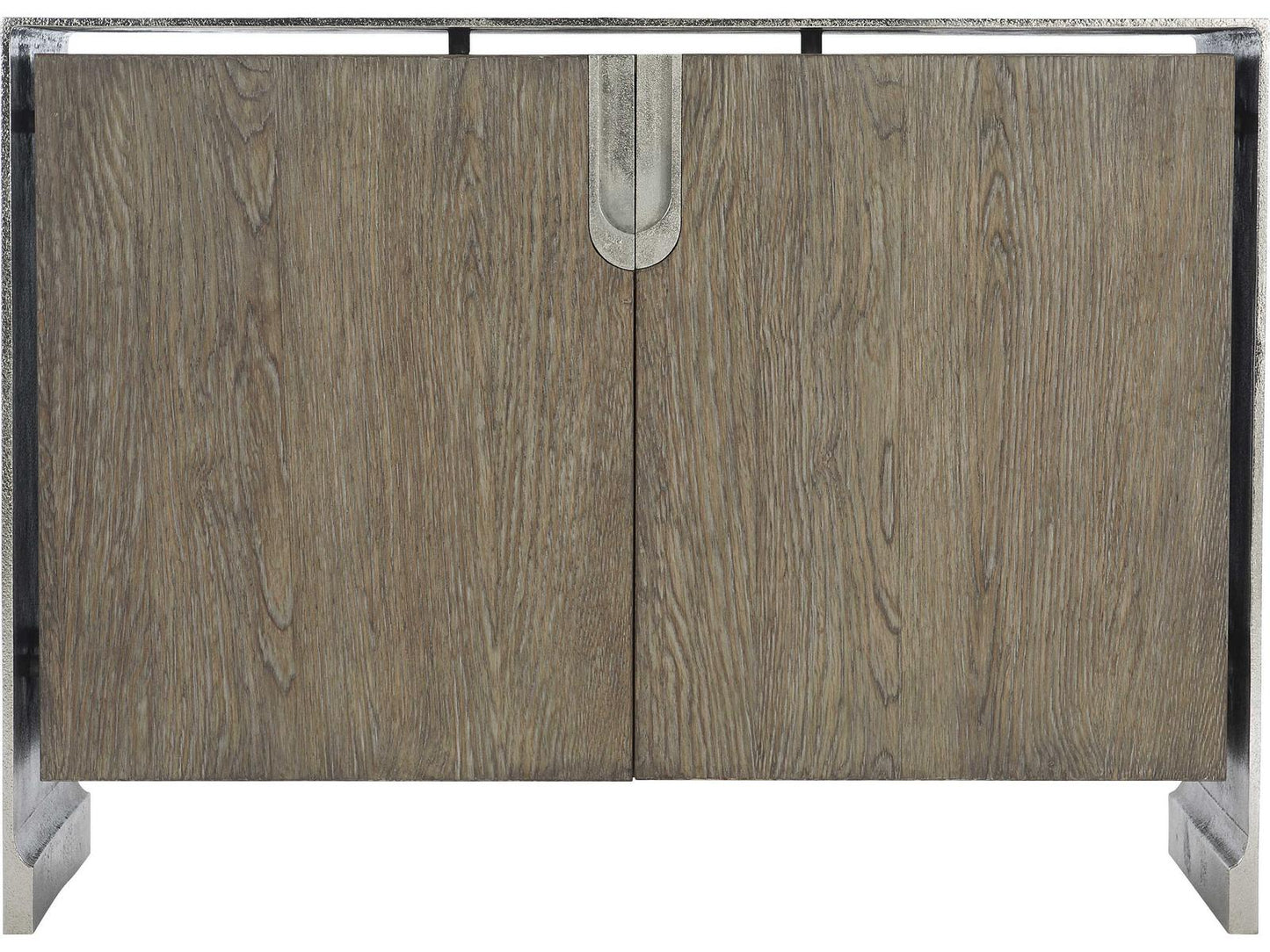 Ellis Door Chest in Tamarind and Shiny Nickel