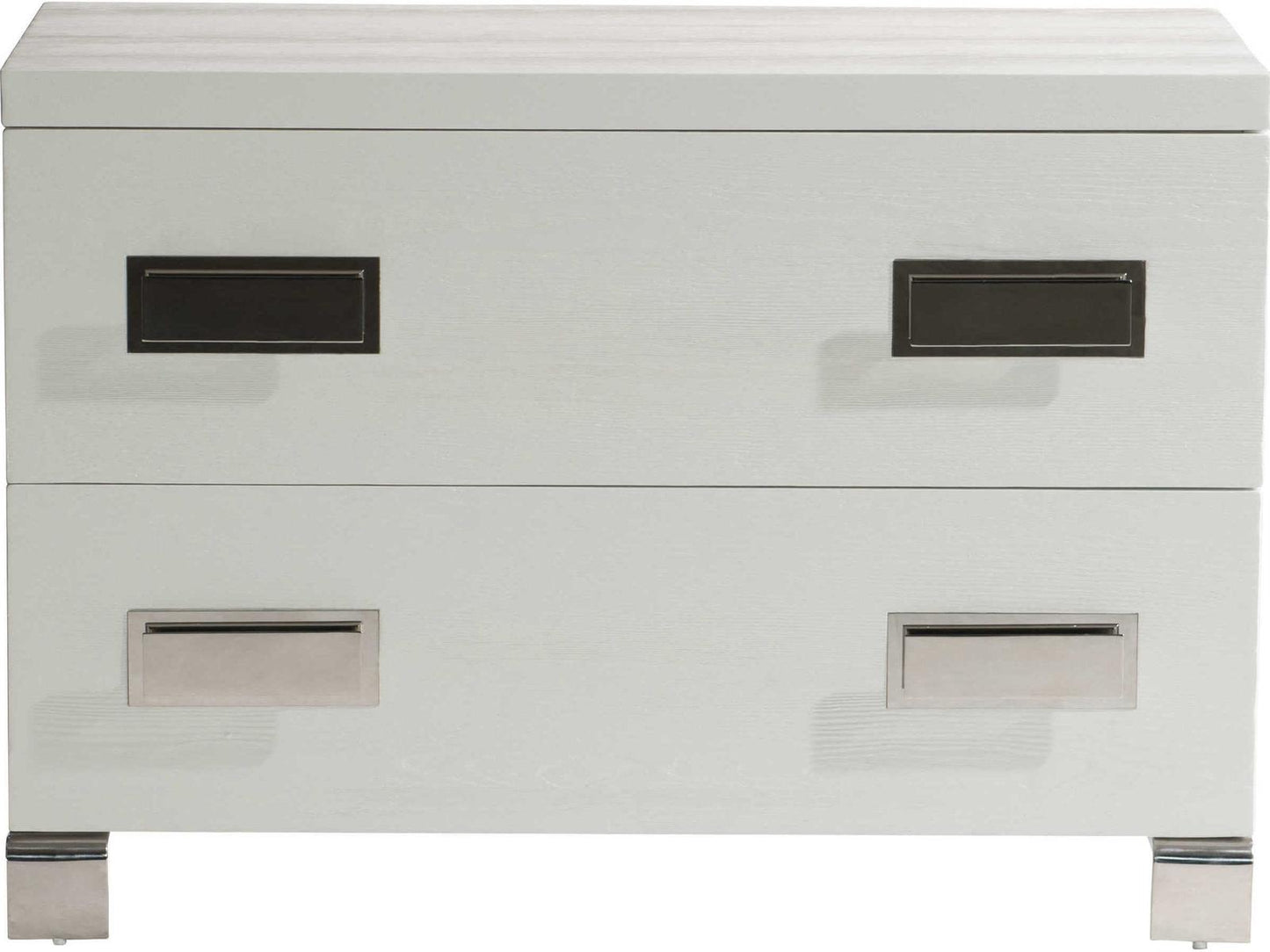 Coro 2-Drawer Nightstand in Azucar White