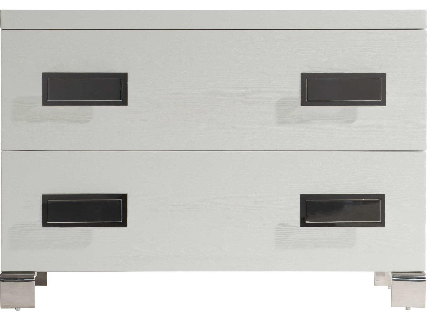 Coro 2-Drawer Nightstand in Azucar White