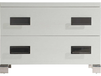 Coro 2-Drawer Nightstand in Azucar White