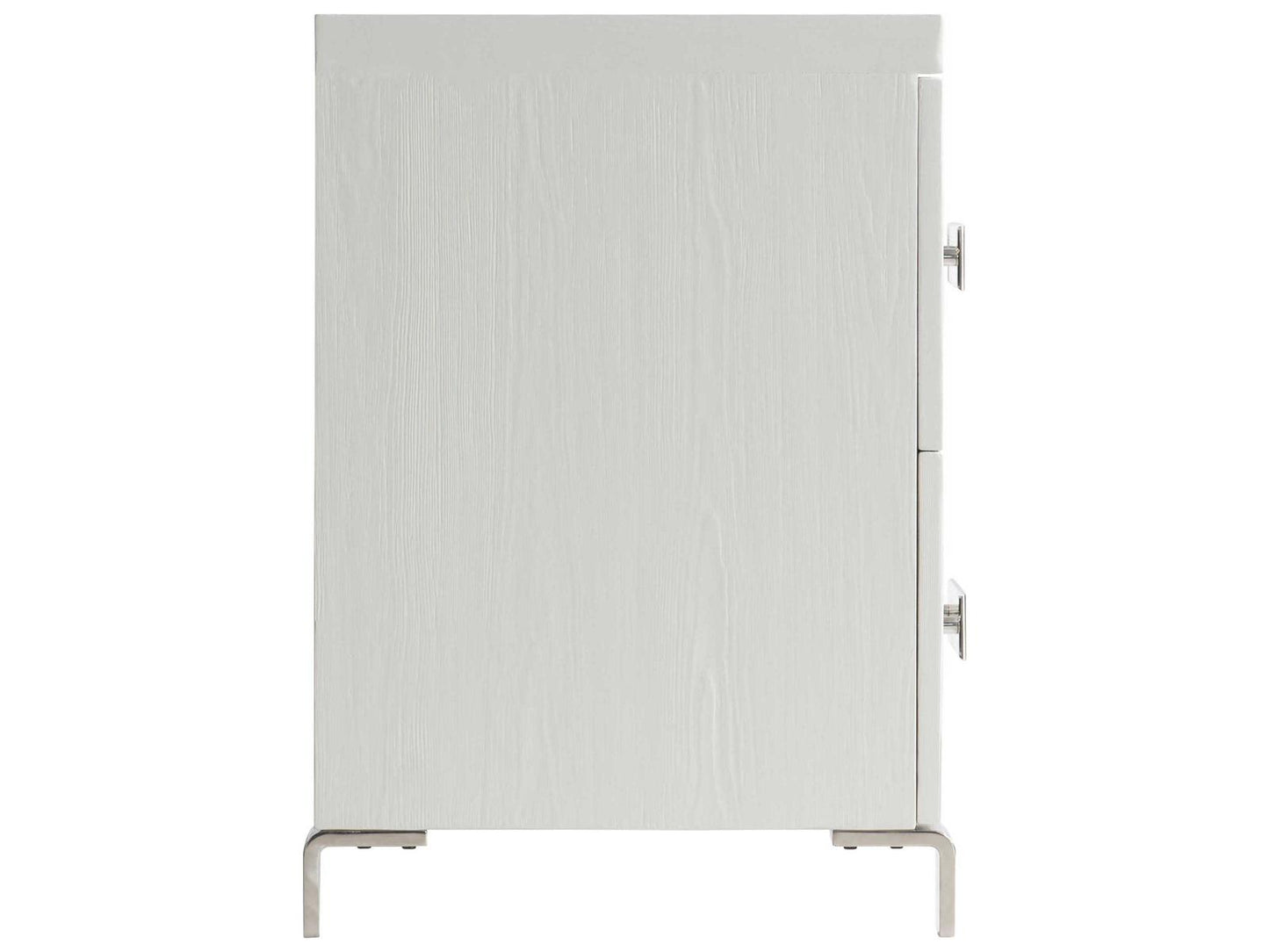Coro 2-Drawer Nightstand in Azucar White