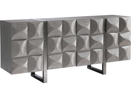 Rune Entertainment Credenza in Bluff and Graphite Finish