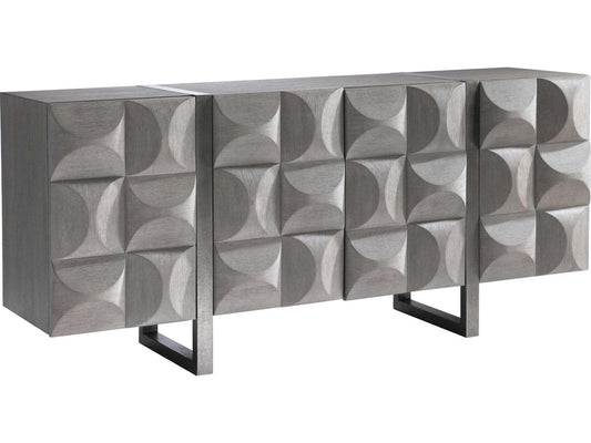 Rune Entertainment Credenza in Bluff and Graphite Finish