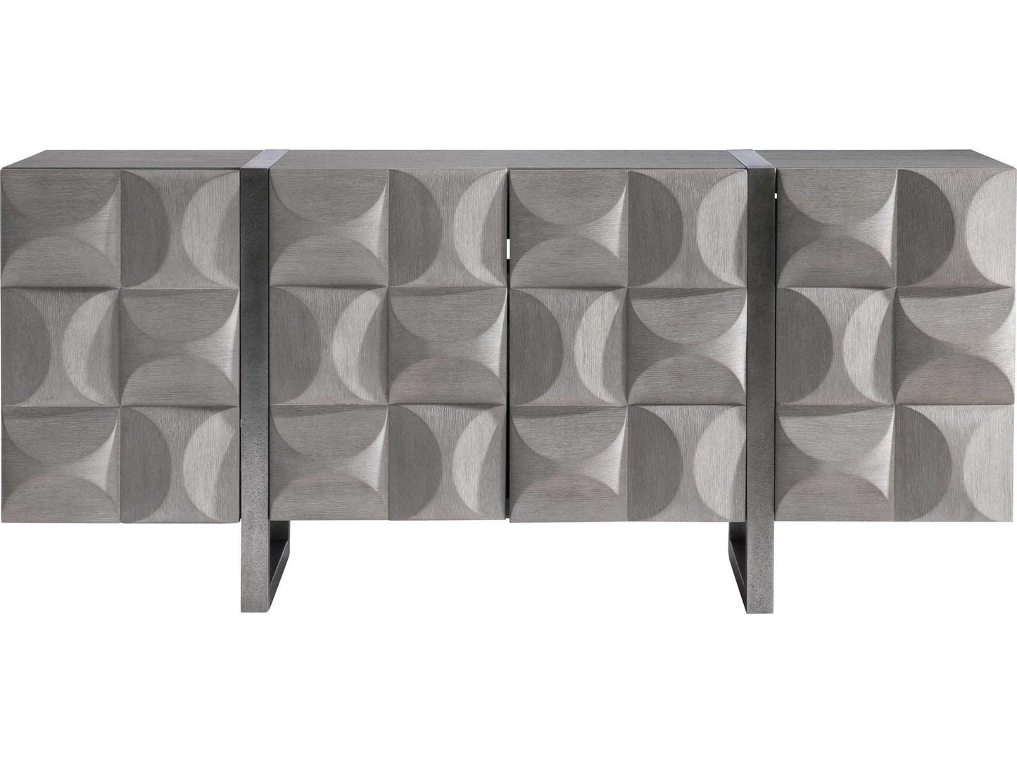 Rune Entertainment Credenza in Bluff and Graphite Finish
