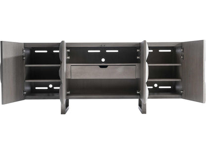 Rune Entertainment Credenza in Bluff and Graphite Finish