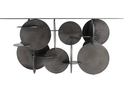 Tribus Console Table with Graphite Cast Aluminum Base