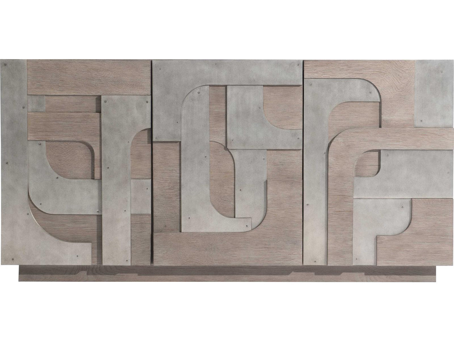 Interiors Azlin Buffet in Chai and Steel Dust Finish