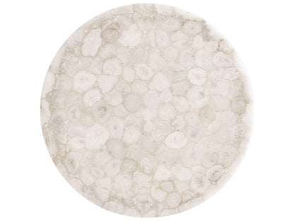 Shimla Round White Agate Marble Coffee Table