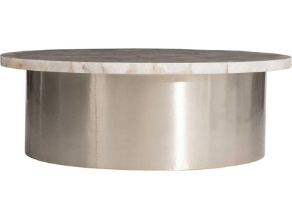 Shimla Round White Agate Marble Coffee Table