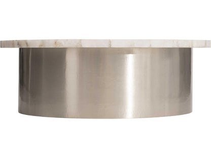 Shimla Round White Agate Marble Coffee Table