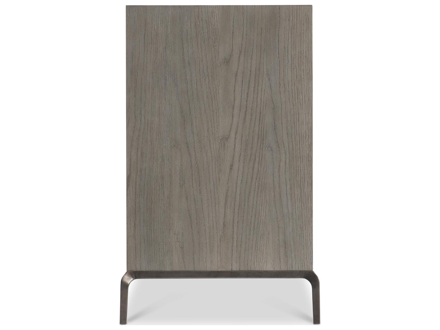 Elysia 74-Inch Three-Door Buffet with Roman Frieze Design in Weathered Greige and Dark Bronze