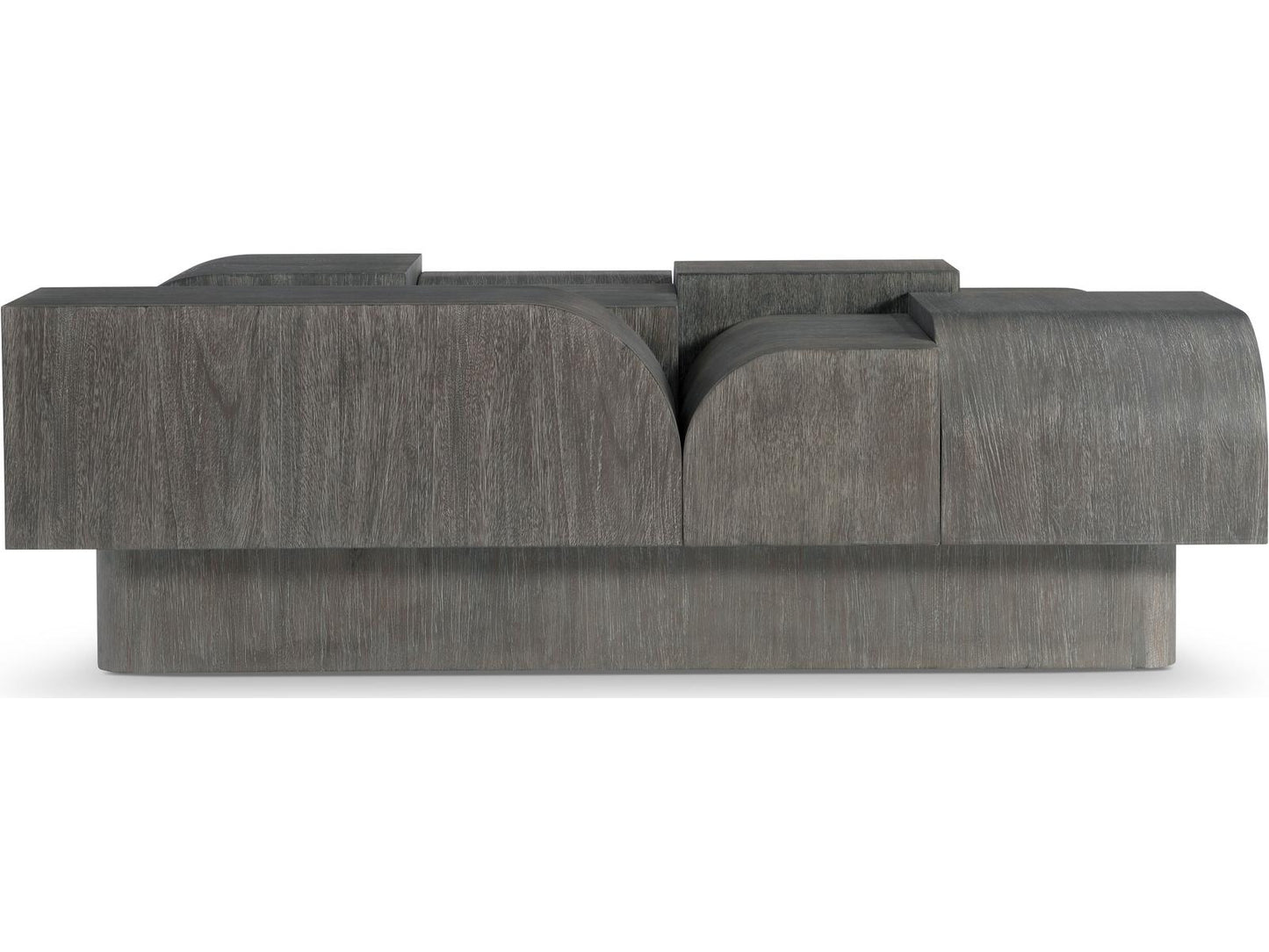 Basi Rectangle Coffee Table in Mahogany and Mixed Metal Bracken Finish