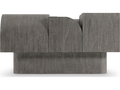 Basi Rectangle Coffee Table in Mahogany and Mixed Metal Bracken Finish