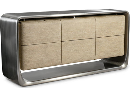 Lomond 6-Drawer Dresser in Tarnished Nickel and Trevin