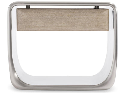Lomond Single Drawer Nightstand with Tarnished Nickel and Trevin Finish