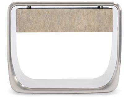 Lomond Single Drawer Nightstand with Tarnished Nickel and Trevin Finish