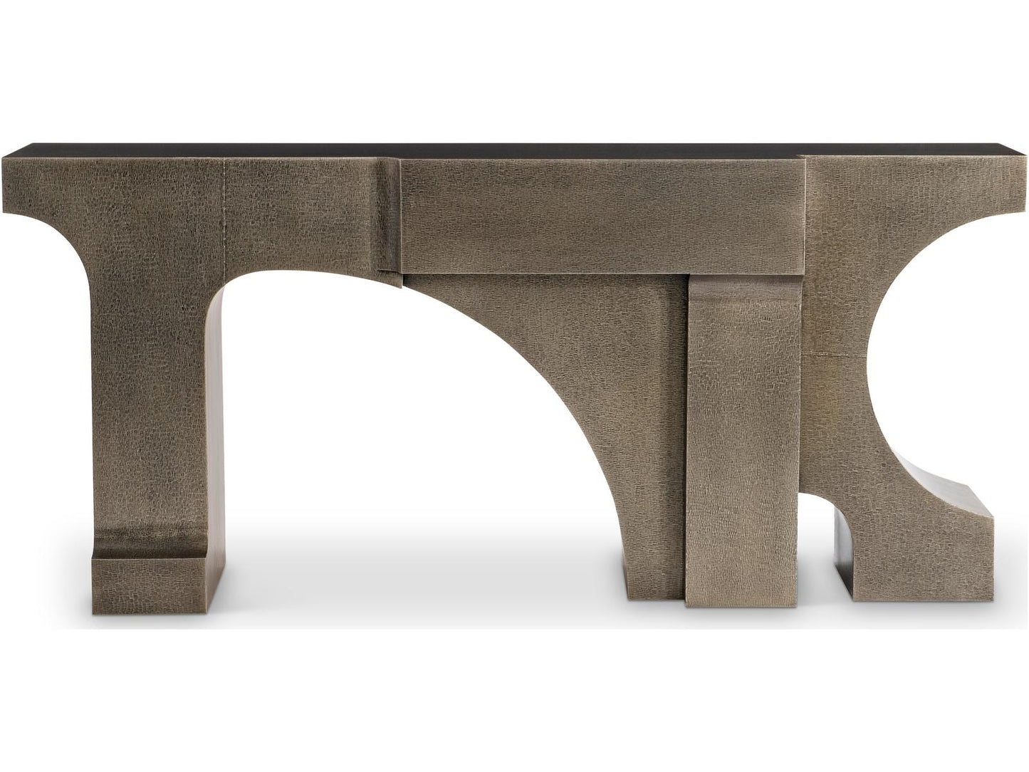Argos Console Table German Silver with Aged Brass Finish