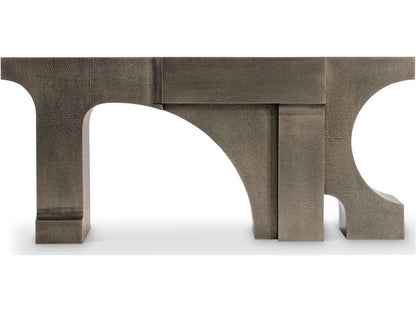 Argos Console Table German Silver with Aged Brass Finish