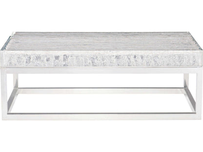 Interiors Arctic Square Coffee Table with Acrylic Top and Stainless Steel Base