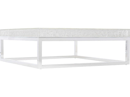 Interiors Arctic Square Coffee Table with Acrylic Top and Stainless Steel Base