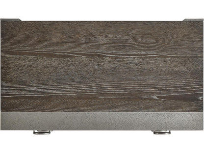 Interiors Dixon 2-Drawer Nightstand in Weathered Charcoal and Graphite
