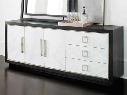 Decorage Buffet Cerused Mink and Snowflake Marble