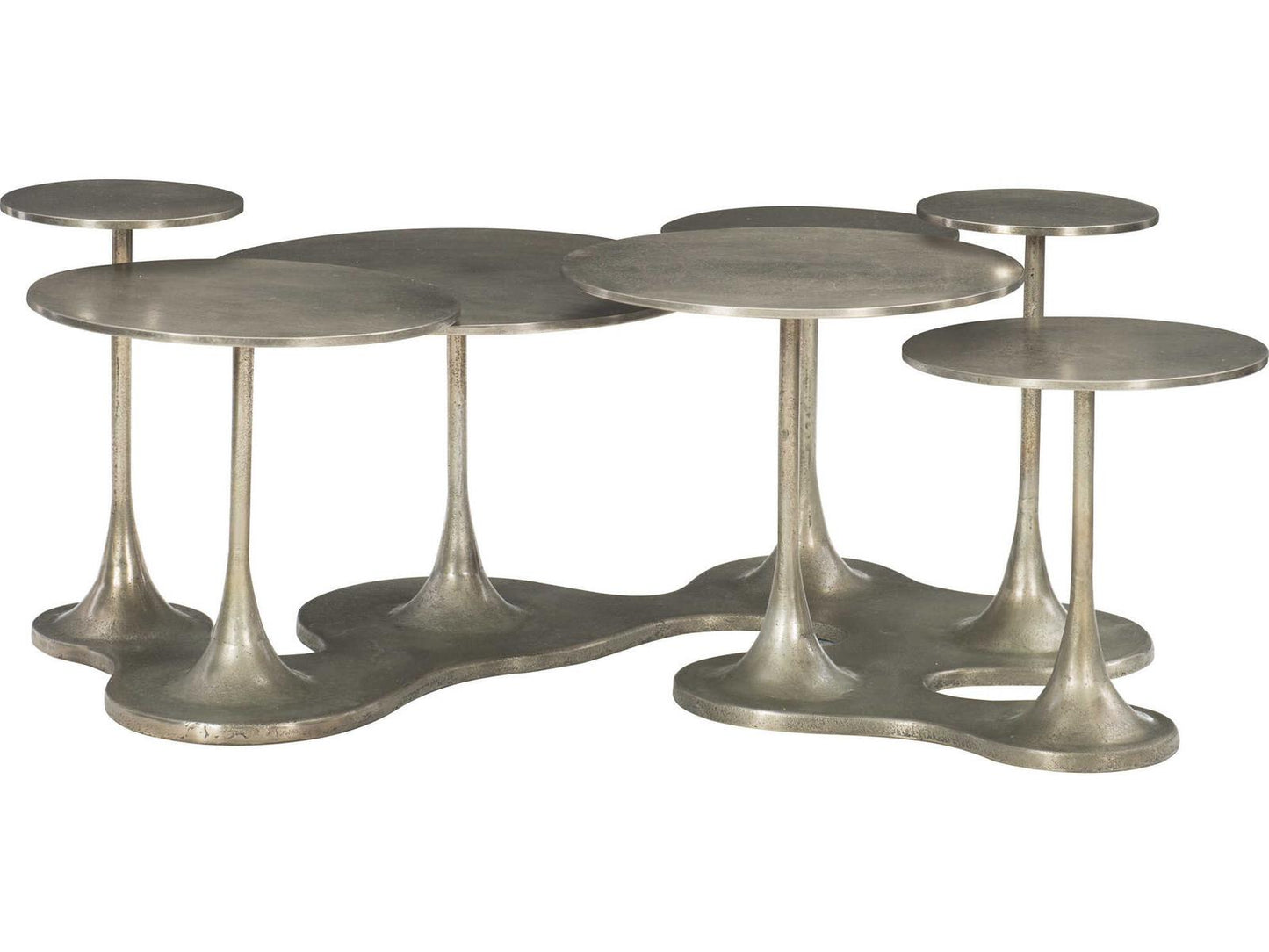 Circlet Organic Shape Cocktail Table in Graphite
