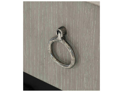 Linea 9-Drawer Dresser in Cerused Greige and Textured Graphite
