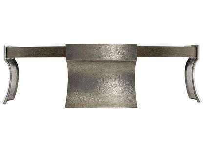 Interiors Gainsford Round Coffee Table in Weathered Charcoal and Graphite