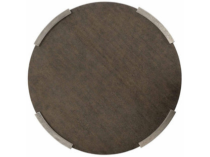 Interiors Gainsford Round Coffee Table in Weathered Charcoal and Graphite