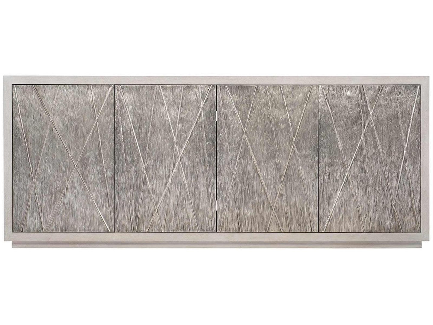 Valora Entertainment Credenza in Weathered Greige and Graphite