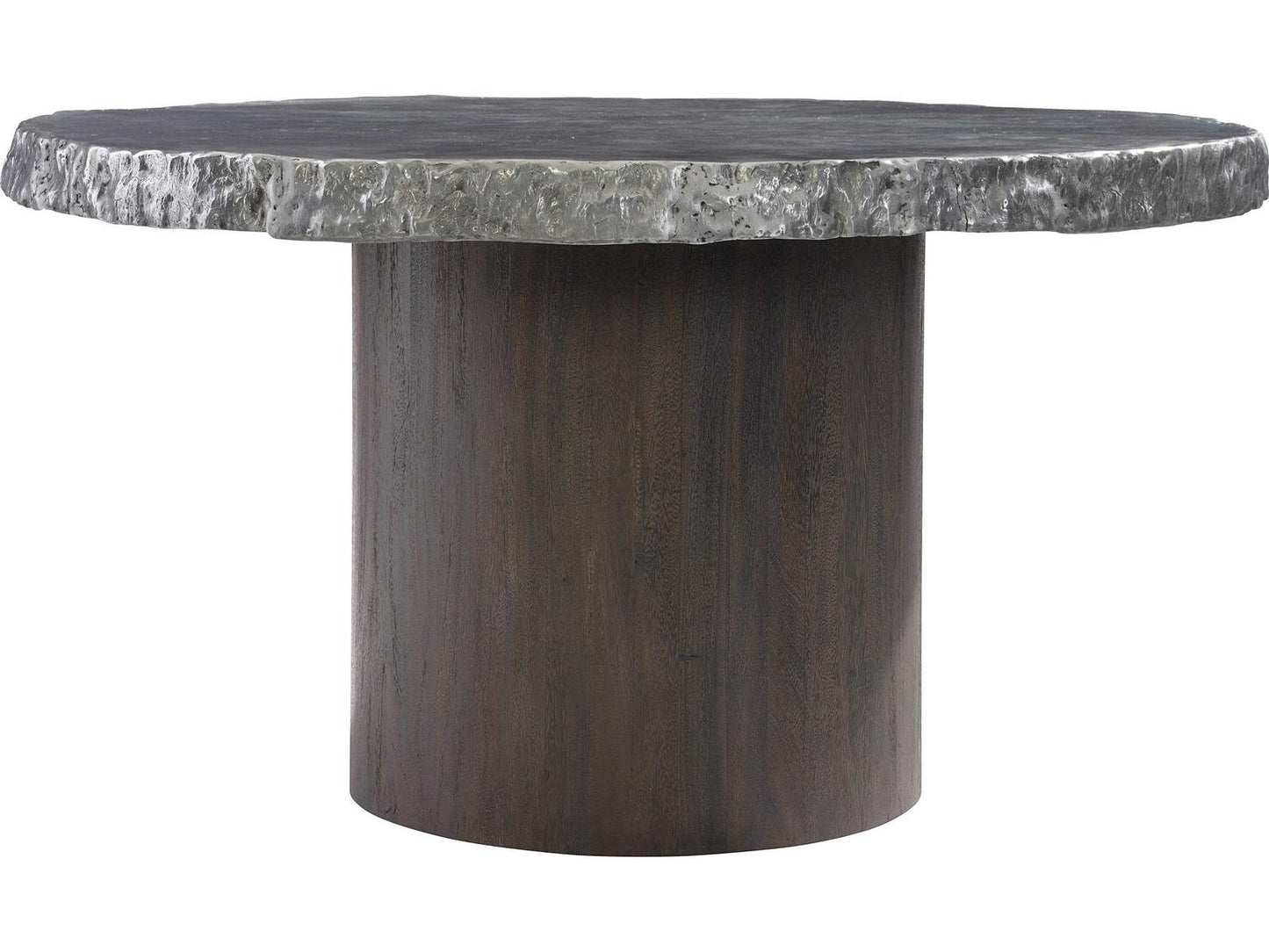 Interiors Cahill 54-Inch Round Dining Table in Gray Brown