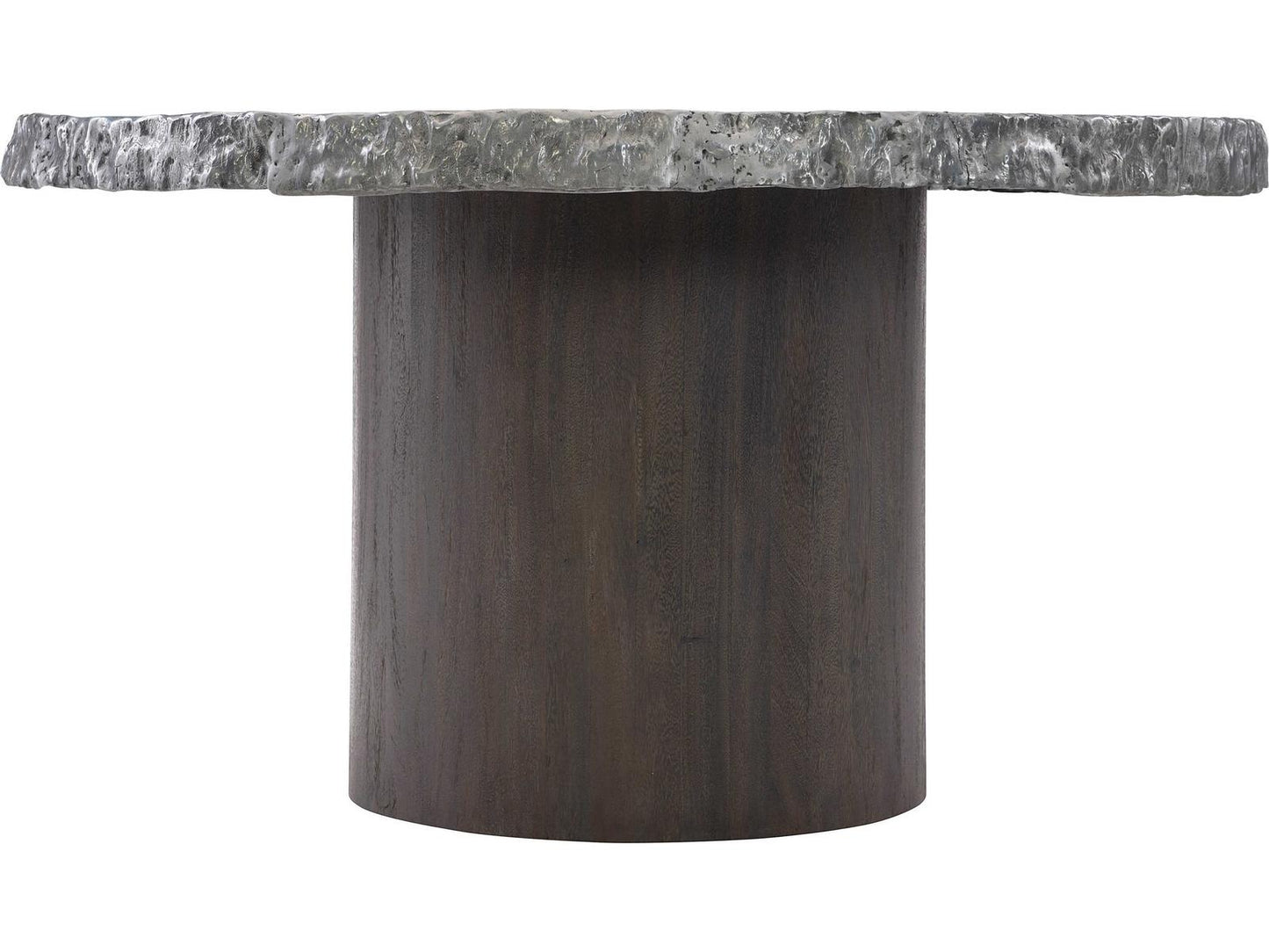 Interiors Cahill 54-Inch Round Dining Table in Gray Brown
