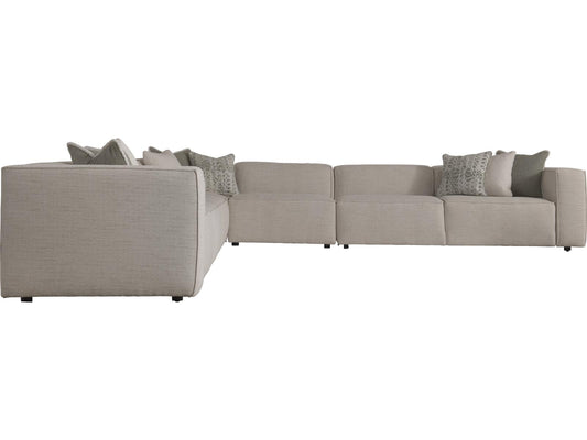 Plush Upholstered Sectional Sofa