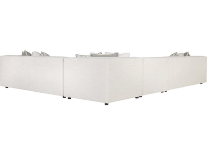 Bliss 4-Piece Modular Fabric Sectional Sofa in Cream