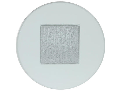 Arctic 54-Inch Round Dining Table with Glass Top and Acrylic Base