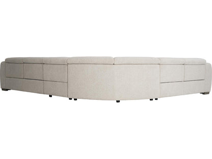 Aldo 5-Seat Power Motion Modular Fabric Sectional in Grey