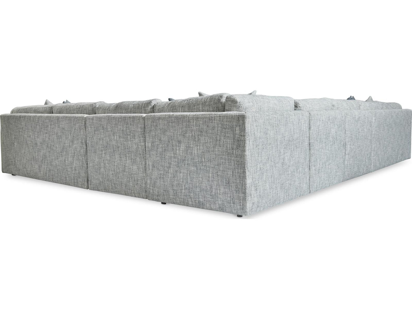 Serena 7-Piece Modular Fabric Sectional Sofa in Grey