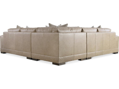 Lars Leather 3-Piece Sectional Sofa in Tan