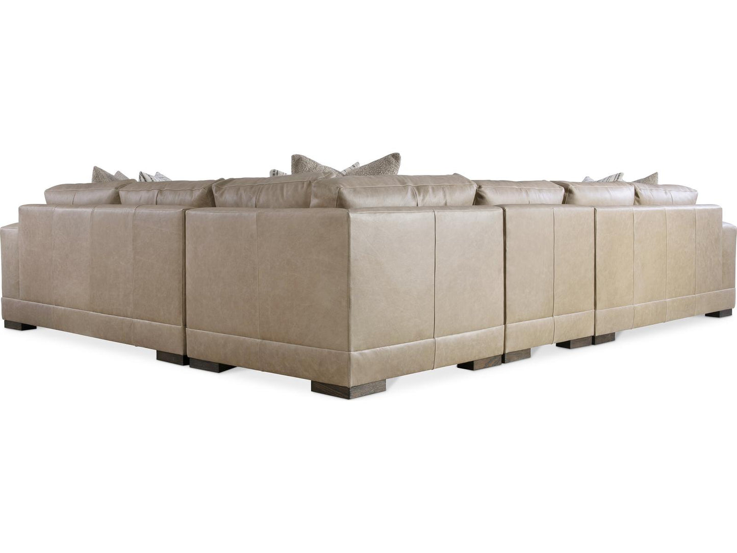 Lars 4-Piece Modular Leather Sectional in Tan