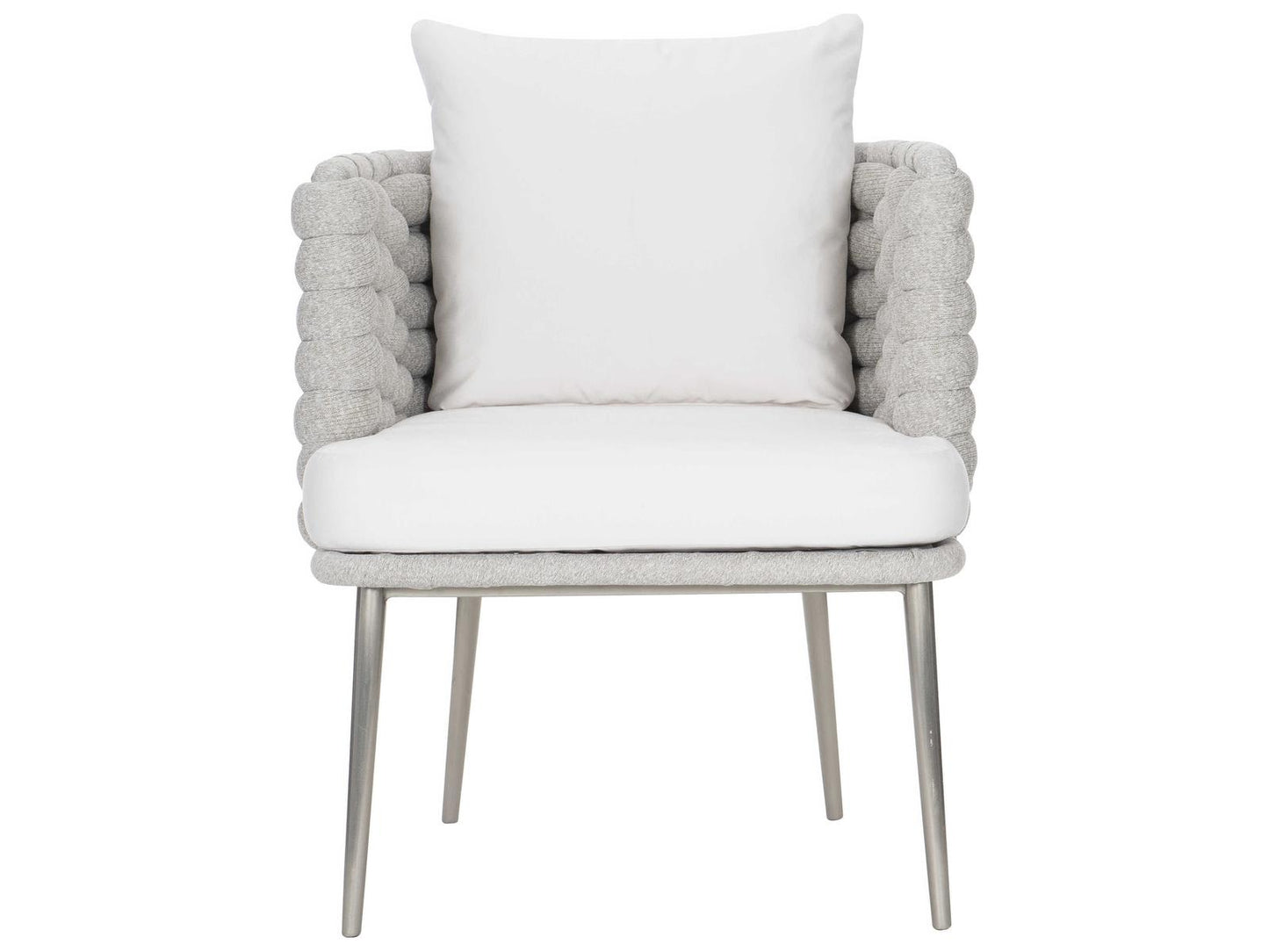 Exteriors Santa Cruz Outdoor Arm Chair Nordic Gray Silver Mist