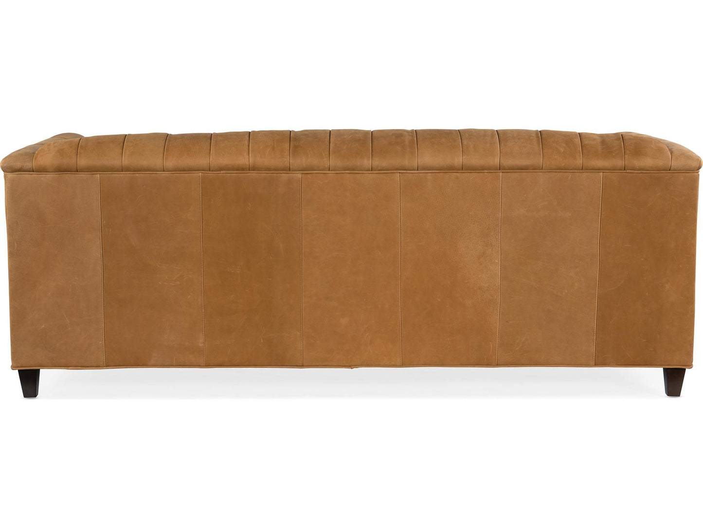 Jaden Stationary Tufted Leather Sofa 8-Way Hand Tied in Customizable Finish