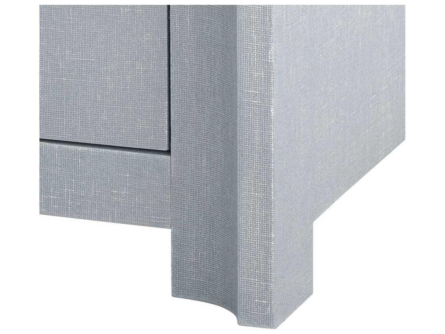 Audrey Extra Large 6-Drawer Dresser in Washed Winter Gray